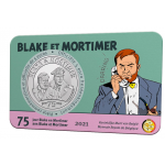 Bélgica 5€ 75 Anos de Blake e Mortimer C/N 2021
